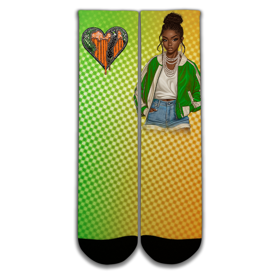 Homecoming I Love My HBCU  Custom Socks