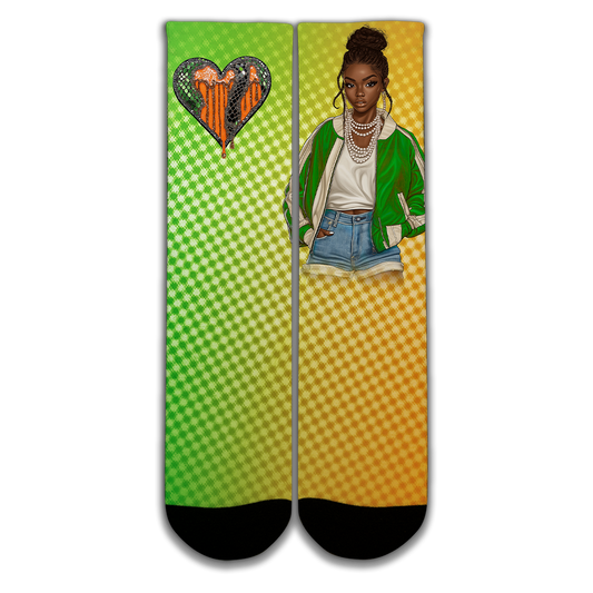 Homecoming I Love My HBCU  Custom Socks